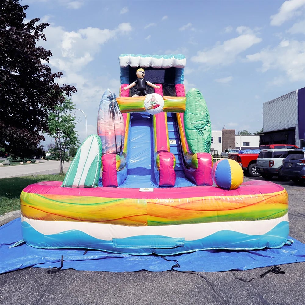 20'H Surf Slide with Removable Pool