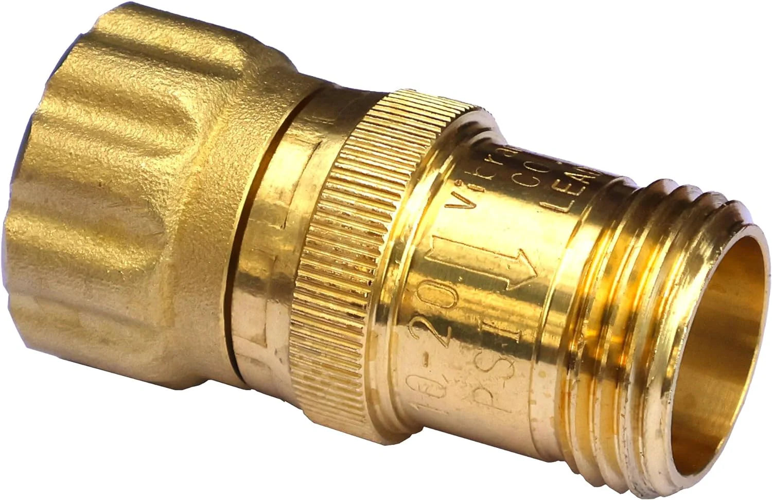 Lead-Free Brass 15 psi Pressure Regulator 3/4 inch Hose Thread Drip Irrigation System, Pressure Reducer