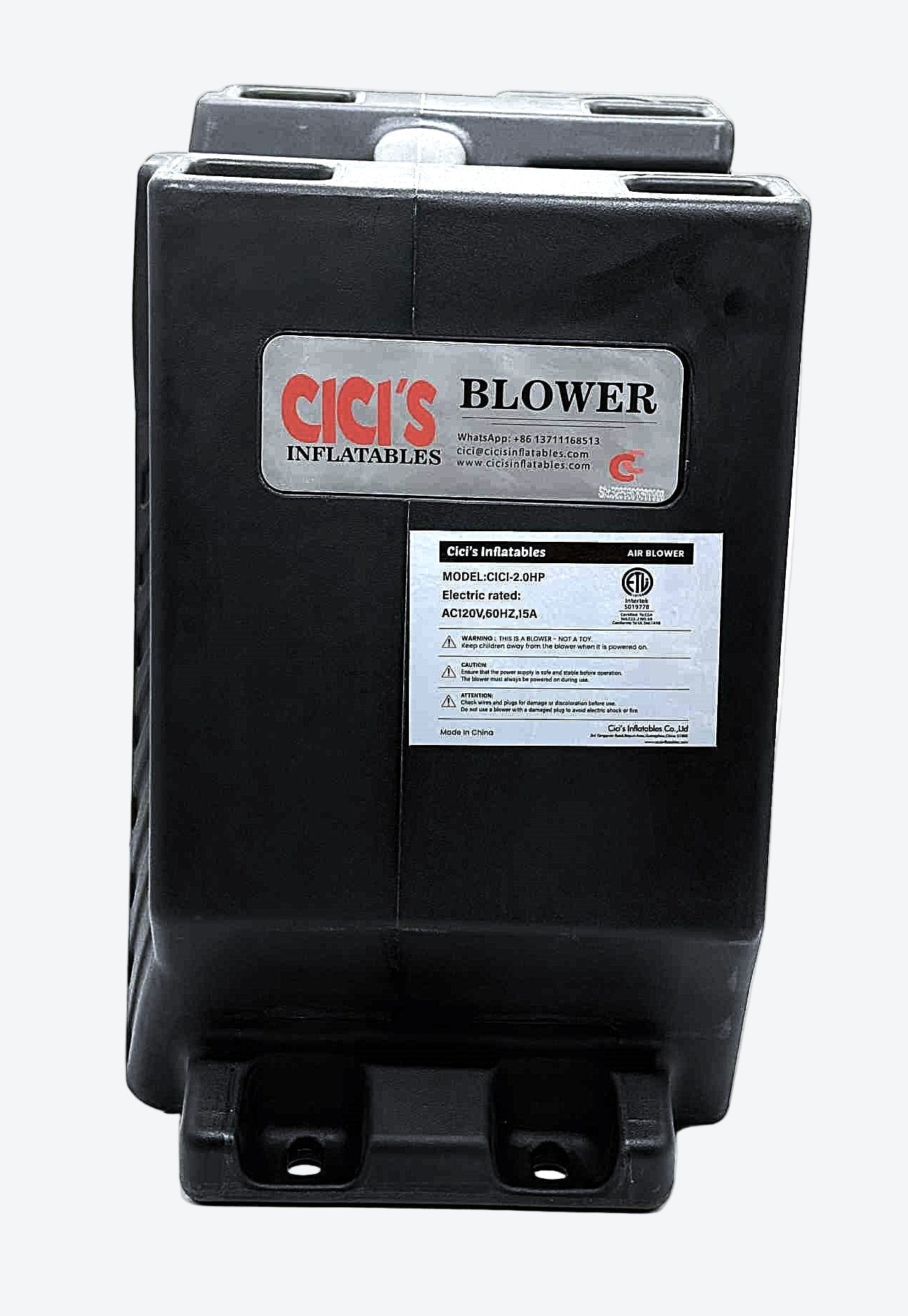 2.0HP, Inflatable Bounce House Blower