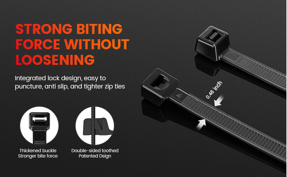 Zip Ties Heavy Duty 24 inch, 100 pack