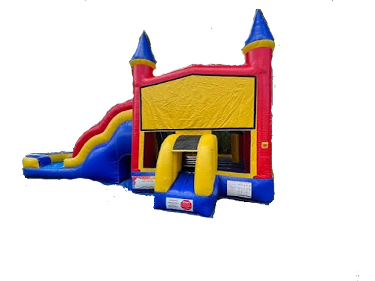 Castle 5in1 Wave Wet Dry Slide - Rainbow
