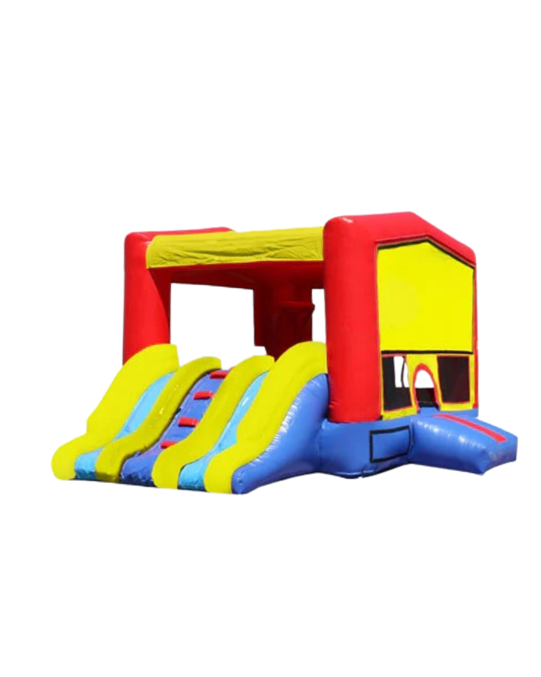 3-1 Module Combo Double Dry Slide with Middle Stairs