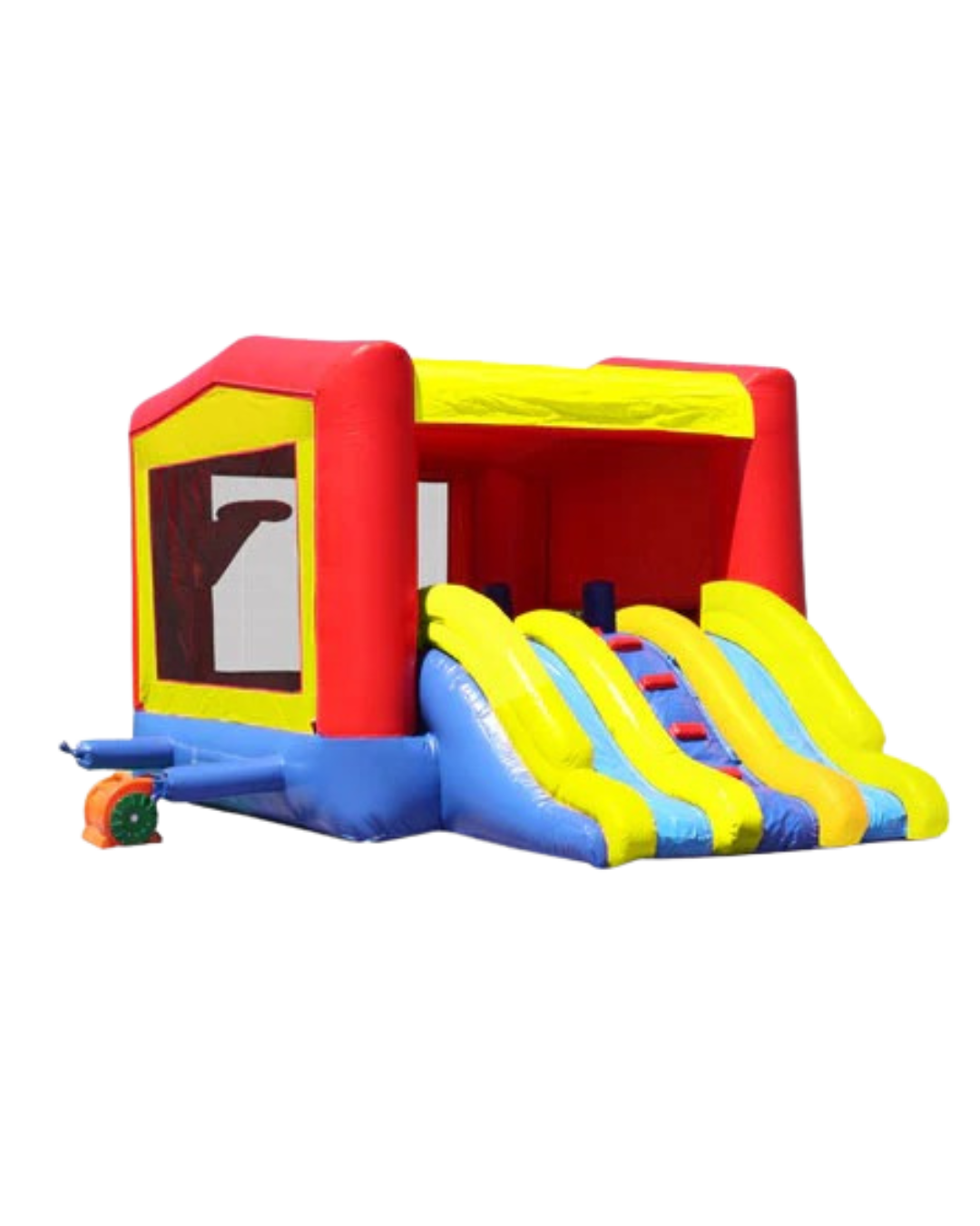 3-1 Module Combo Double Dry Slide with Middle Stairs