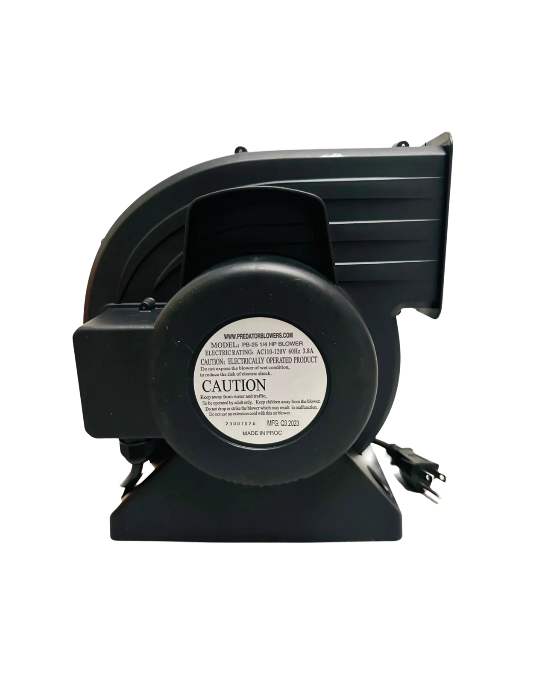 PB-25 1/4 HP .25 HP High Output Blower