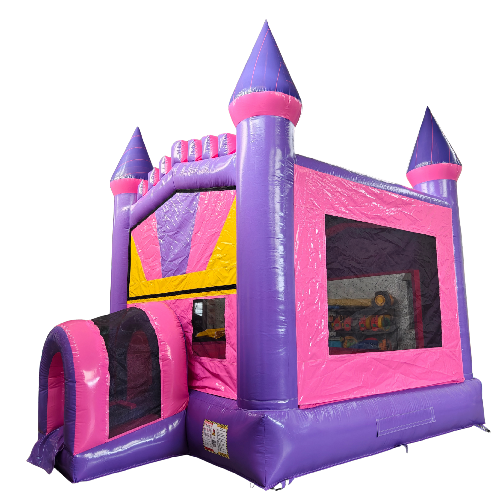 Castle Bounce House – Purple/Pink/Yellow