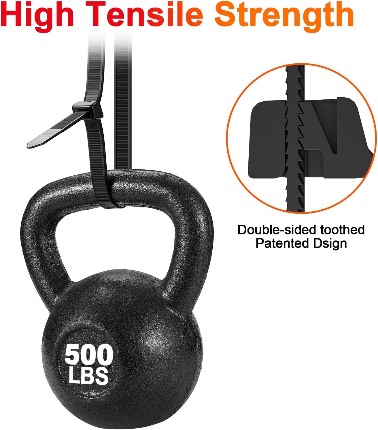 Zip Ties Heavy Duty 24 inch, 100 pack