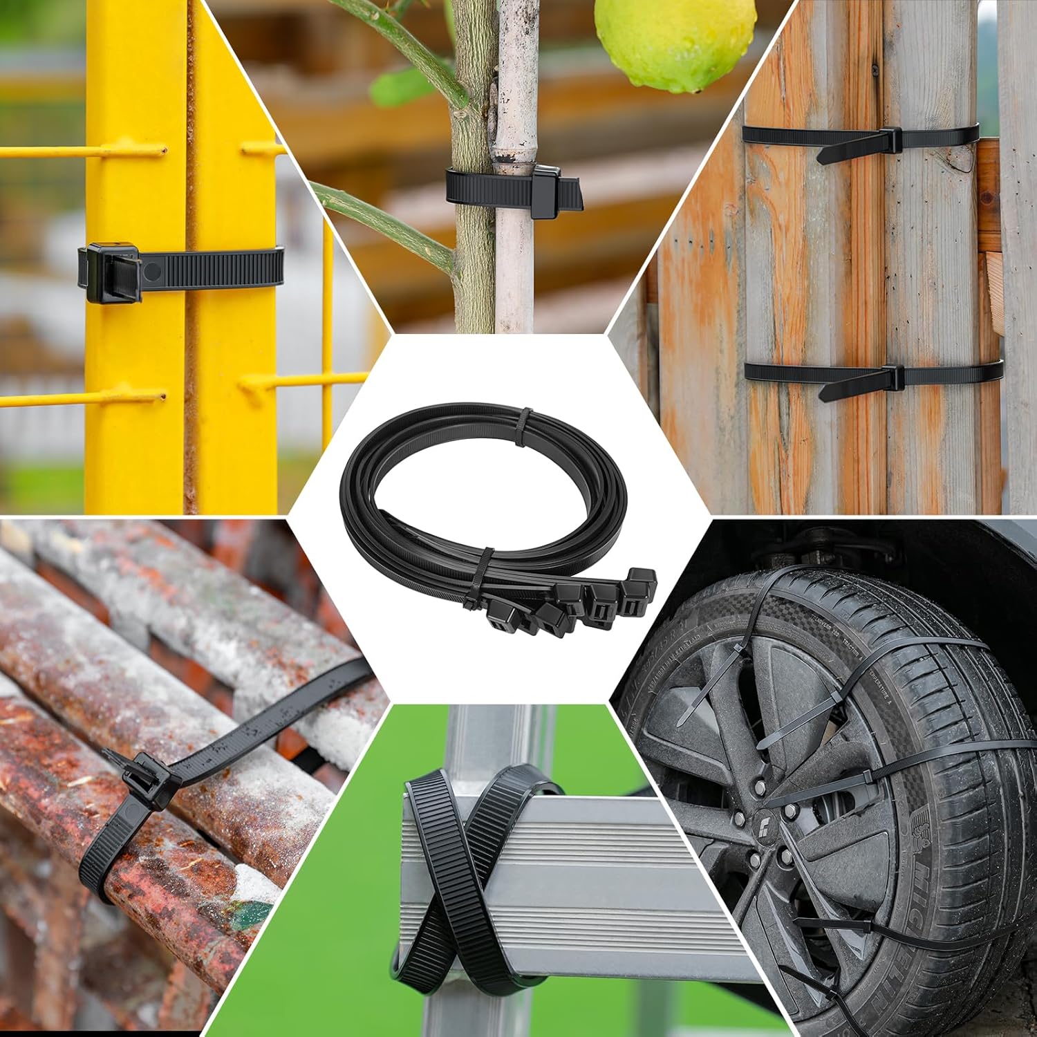 Zip Ties Heavy Duty 24 inch, 100 pack