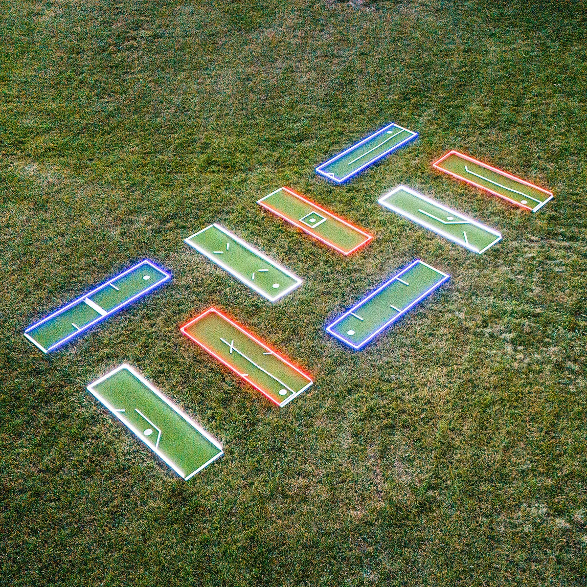 9-Hole Course Standard LED & Fixed Obstacles