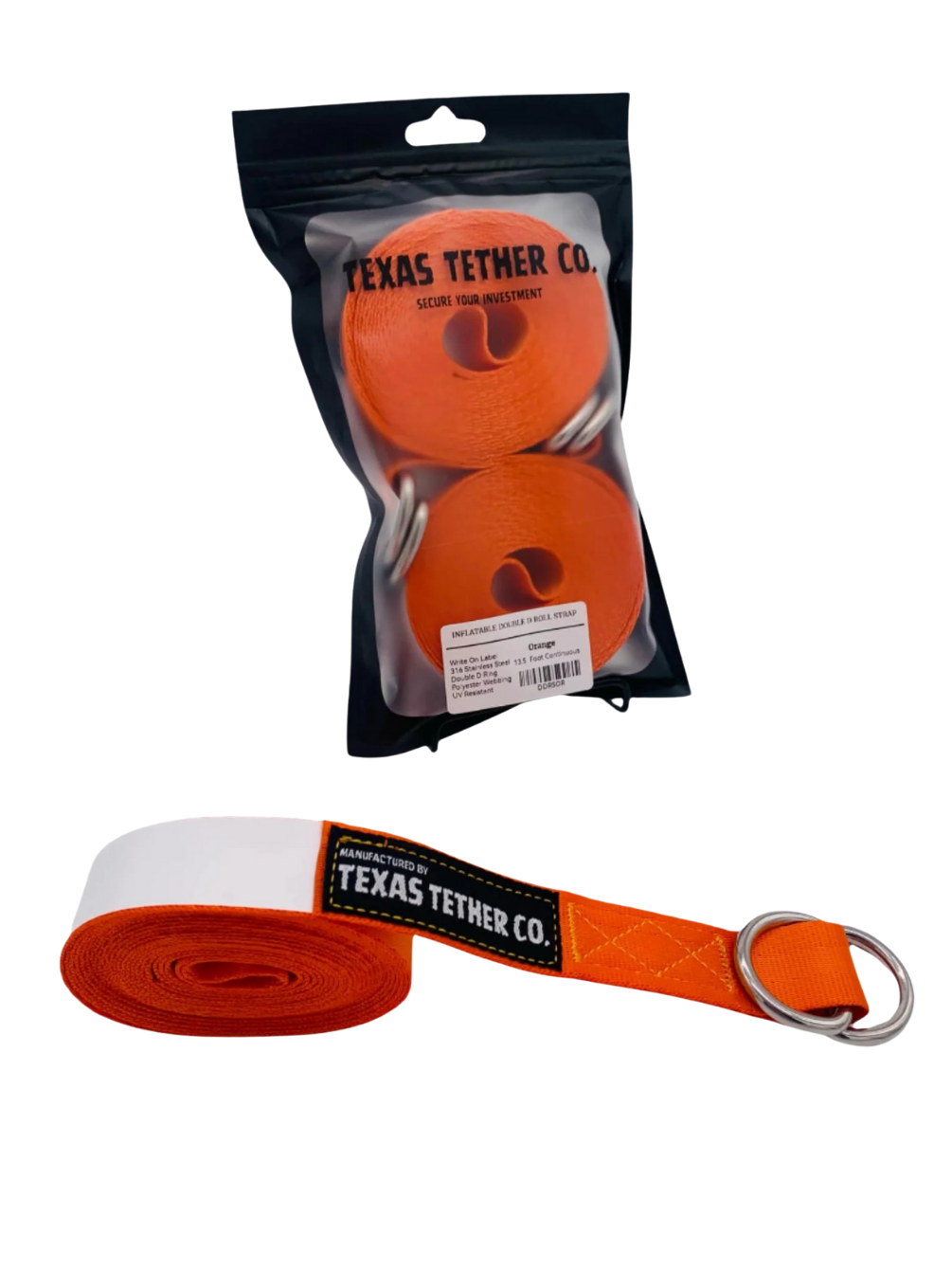 American Made Double D Ring Roll Strap (Sold In Pairs)