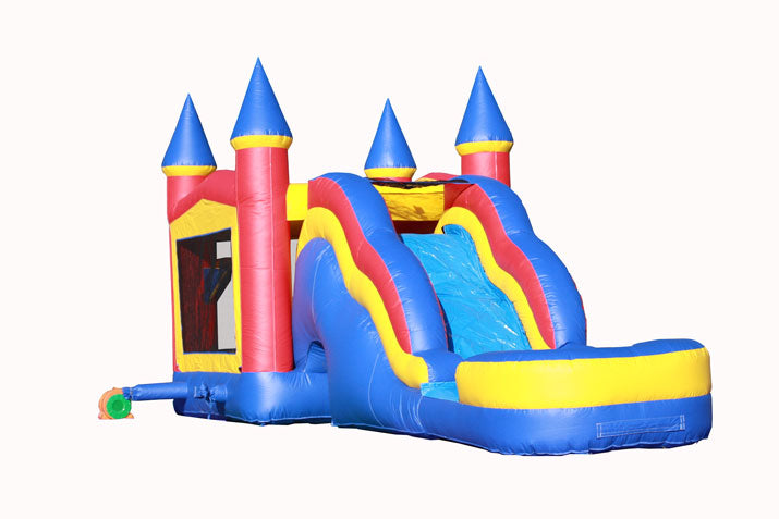 Castle 5in1 Wave Wet Dry Slide - Rainbow