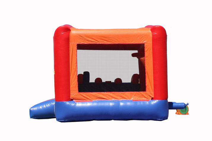 3-1 Module Combo Double Dry Slide with Middle Stairs Orange