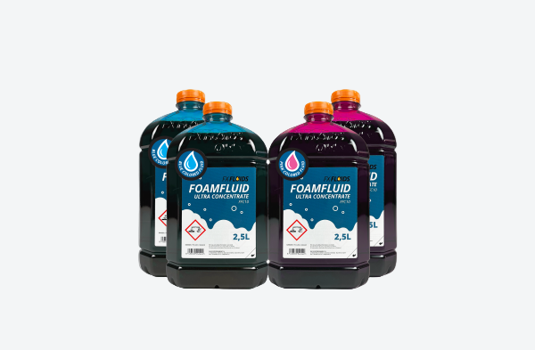 Colored Foam Fluid Ultra Concentrate 4 Bottles Box