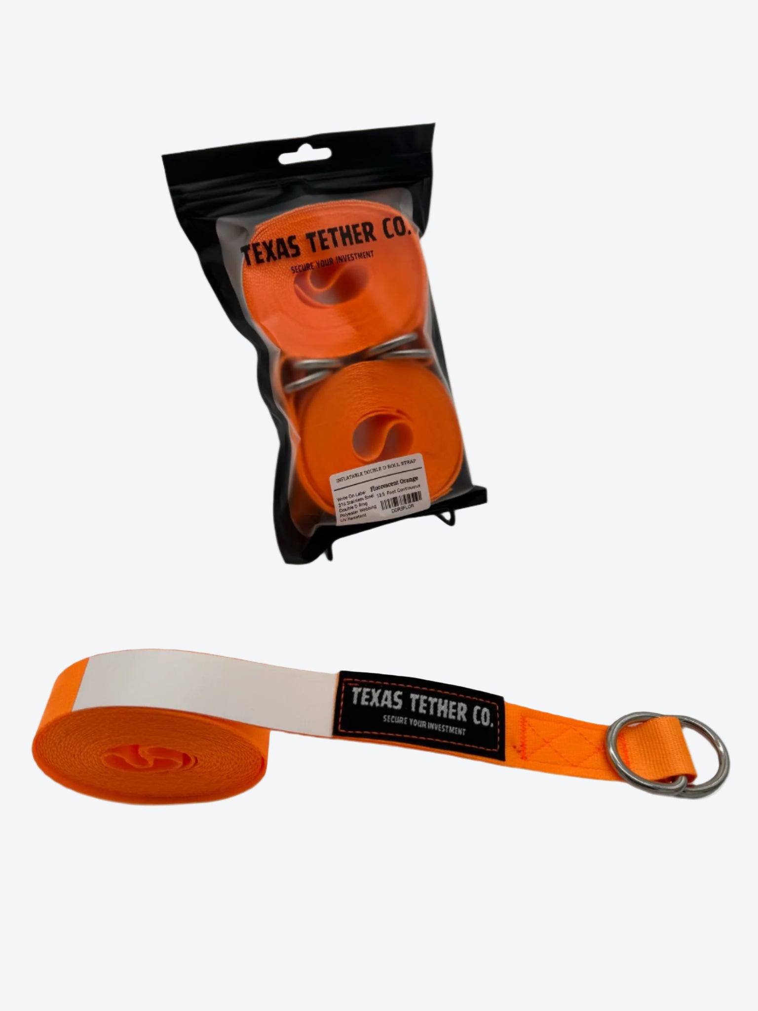 American Made Double D Ring Roll Strap (Sold In Pairs)