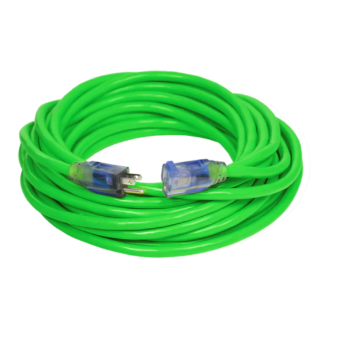 Heavy-Duty Dual Lighted Extension Cord w/ Safety CGM