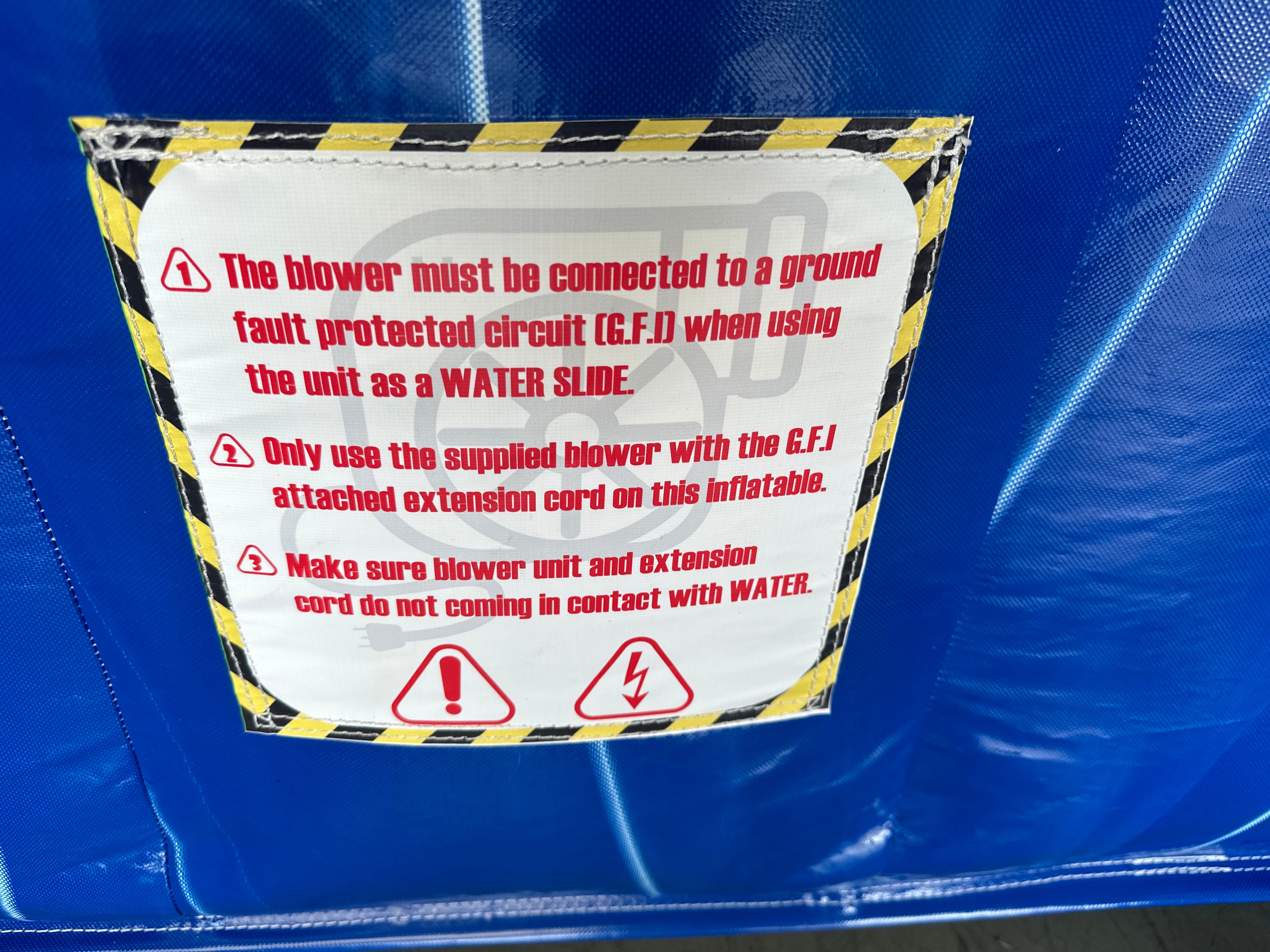 15' Blue Crush Water Slide SL