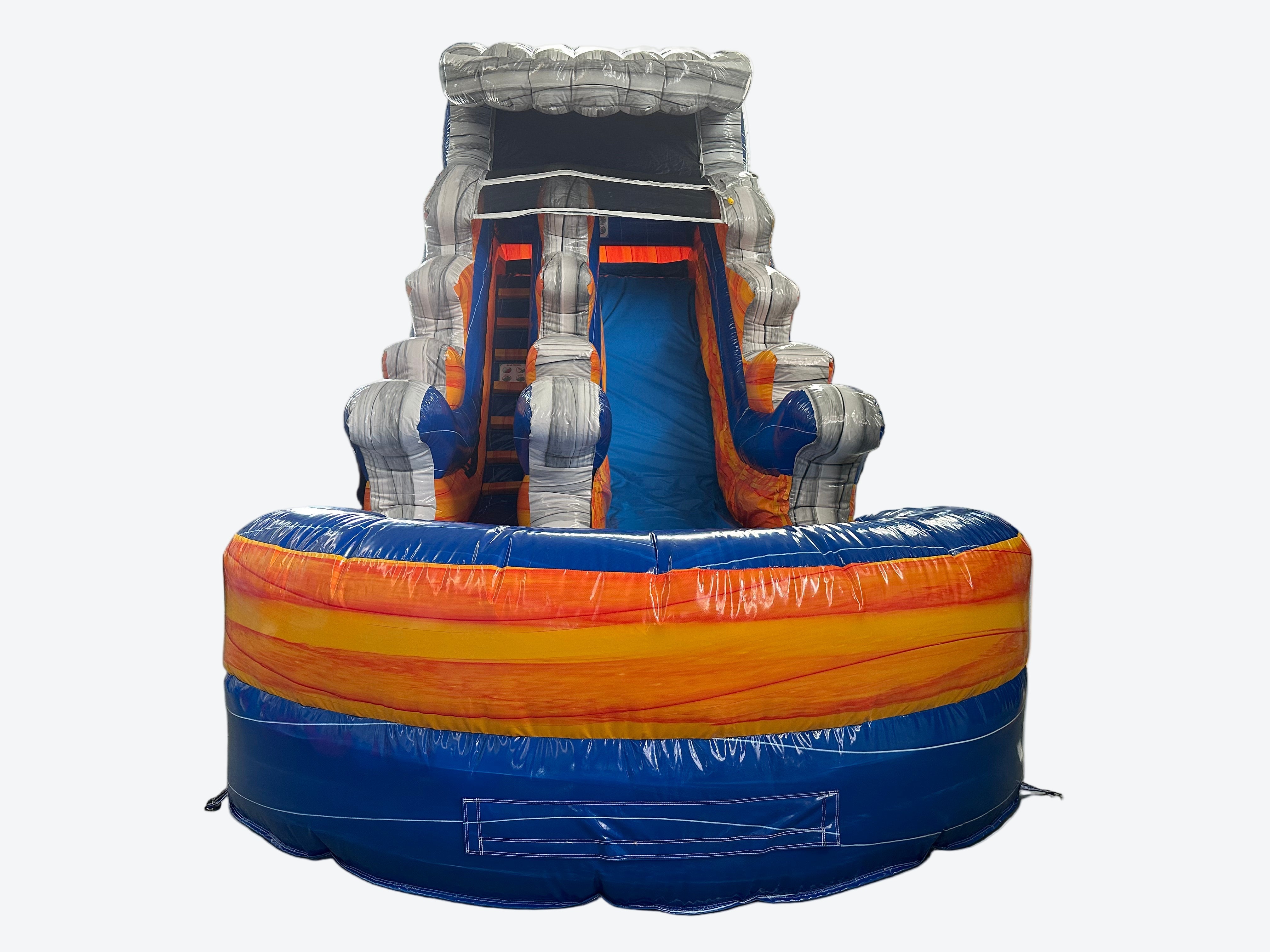 Colorful inflatable slide structure