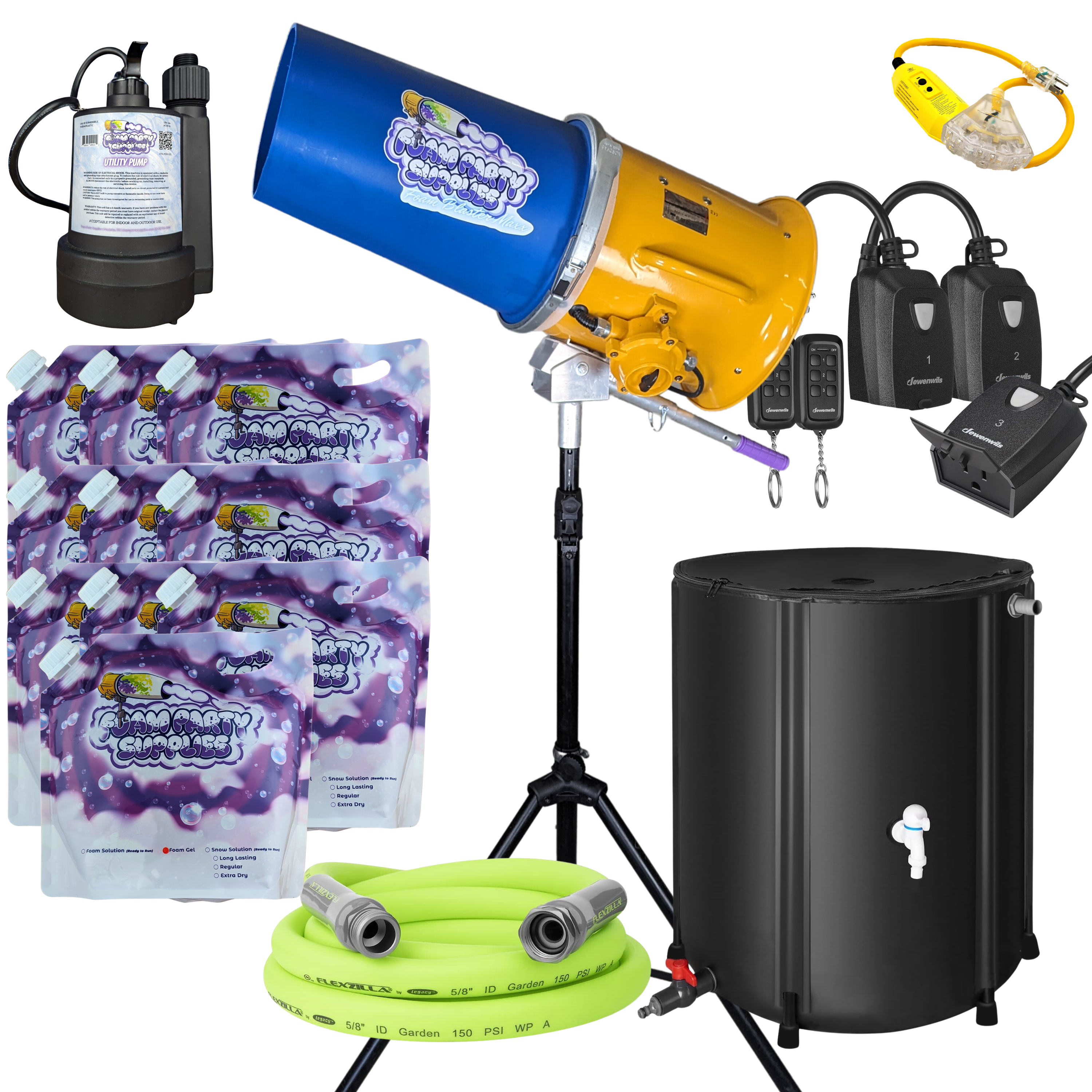 Foam Blaster Maxx and other accessories and products included in the Business in A Box product bundle