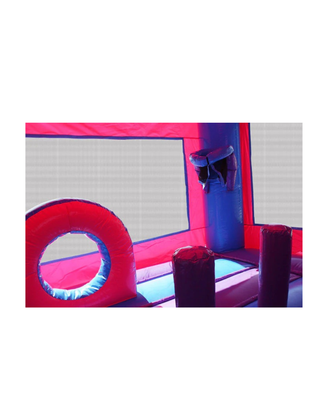 Inflatable Castle 6 in 1 Pink & Purple Module Combo