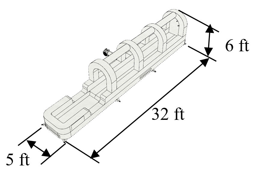 Single Lane Rainbow Slip n Slide