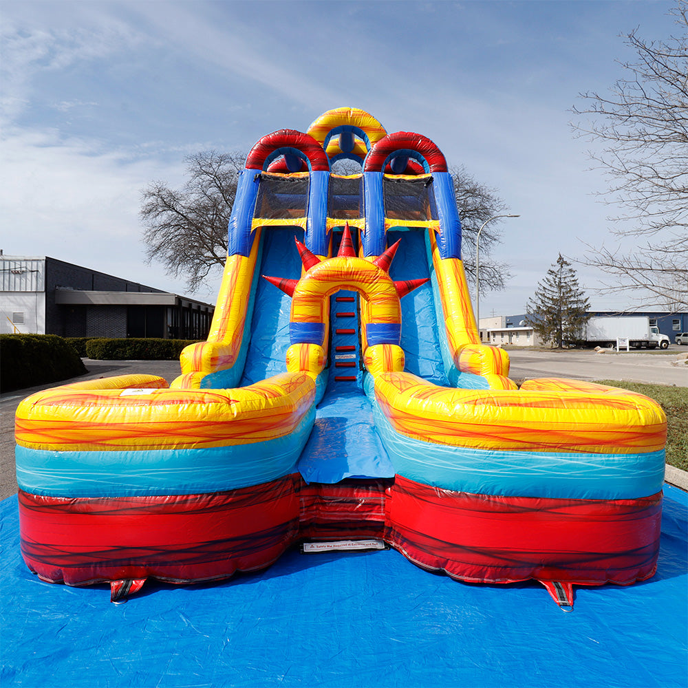 20'H Dual Lane Sunrise Slide Wet n Dry