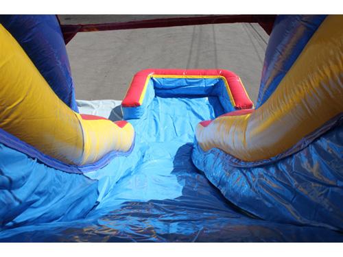 18'H Double Dip Slide Wet n Dry (Red)