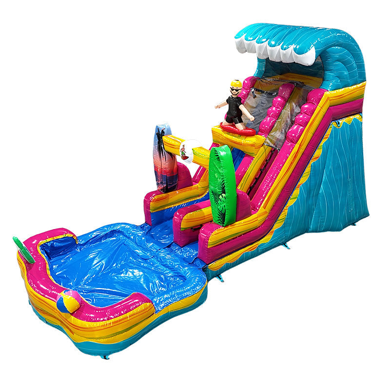 18'H Surf Slide with Removable Pool