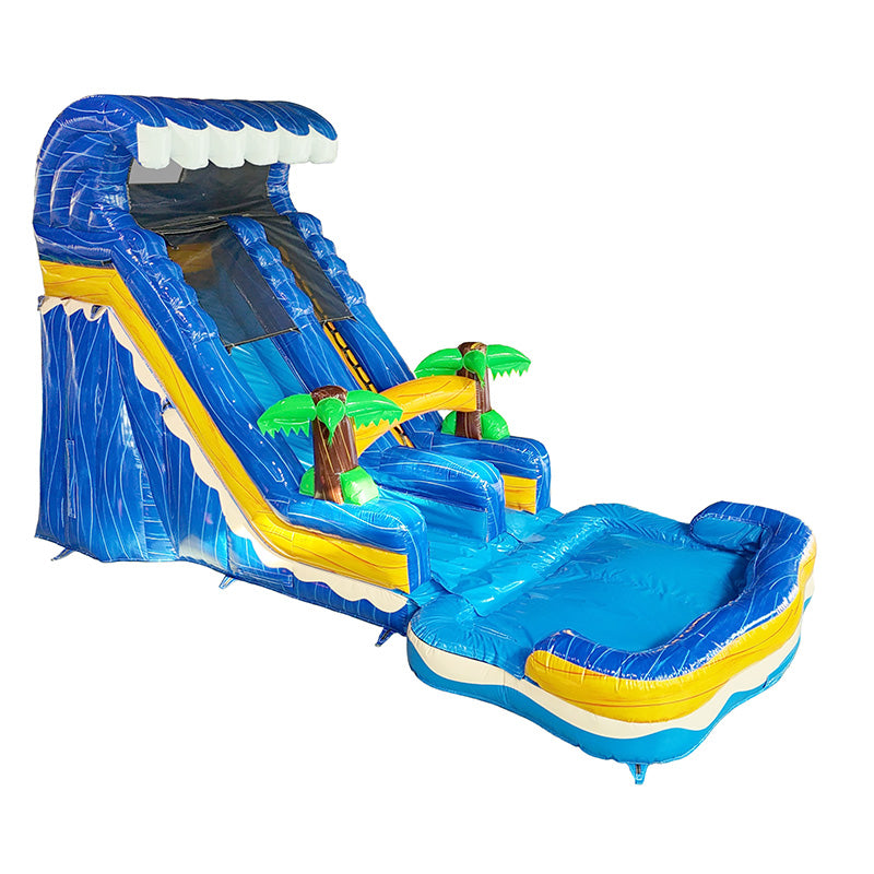 20'H Blue Wave Slide with Removable Pool