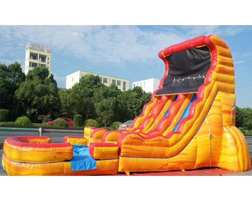 19'H 2-Lane Volcano Slide W n D