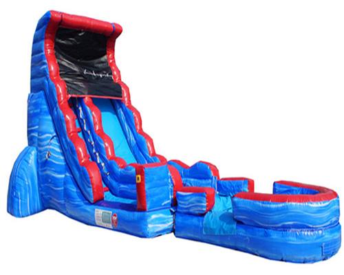18'H Tsunami Screamer Slide w/ Slip n Splash