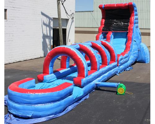 18'H Tsunami Screamer Slide w/ Slip n Splash