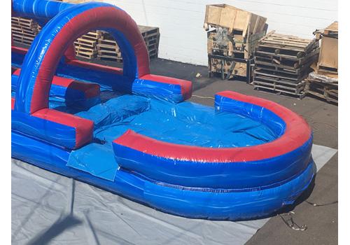 Dual Lane Tsunami Slip n Splash w/ Pool