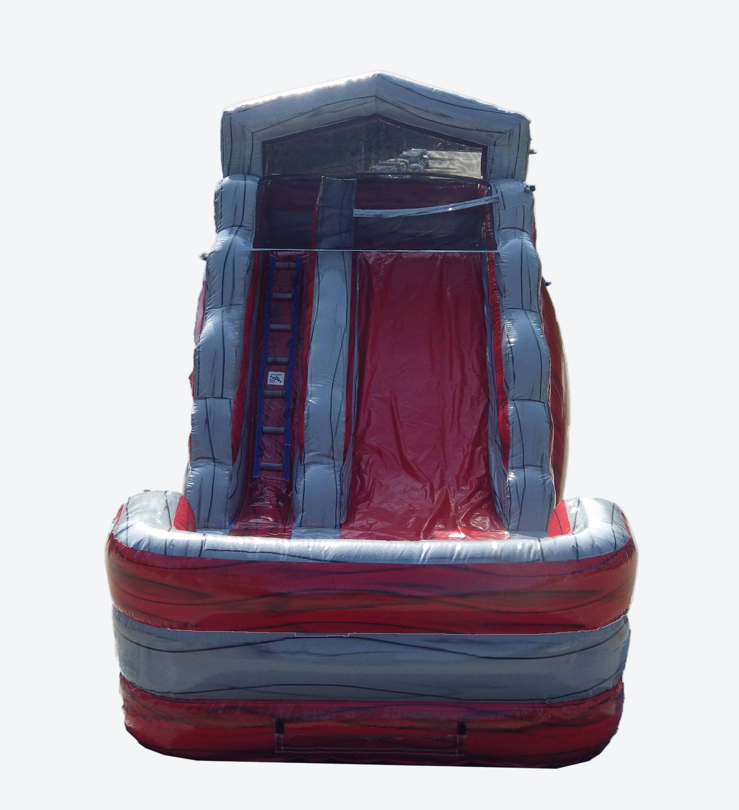 14' Water Slide Single Lane (Red/Grey)