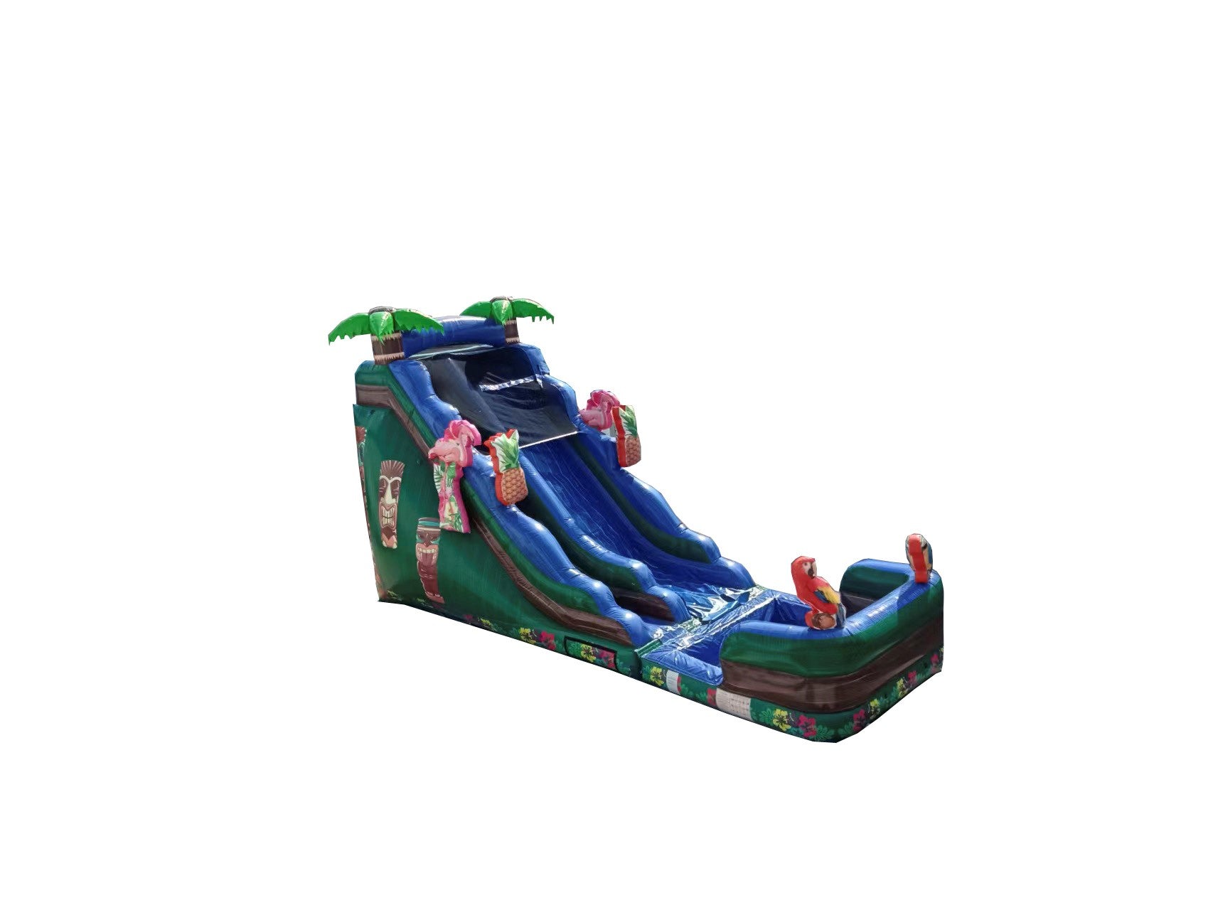 18' Tiki Wet Dry Water Slide
- Removable Pool