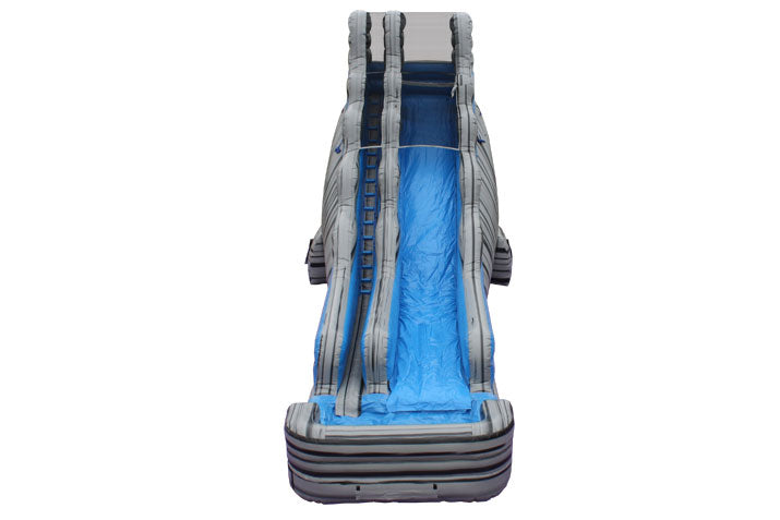 22' Grey Crush with Mini Slip and Slide Sewn Pool