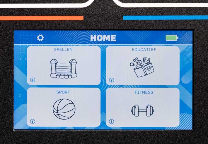 IPS Smart Scoreboard interactive scoreboard home screen used at a competitive event.