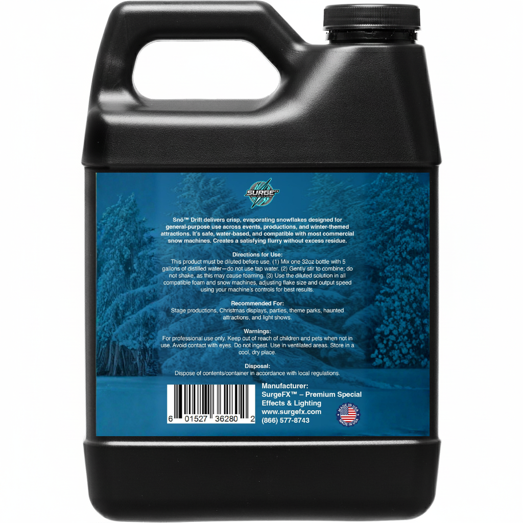 Snö Drift Concentrate 32oz (Makes 5 Gallons of Snow Fluid)
