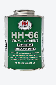 Can of HH-66 Vinyl Cement with RH logo on a white background