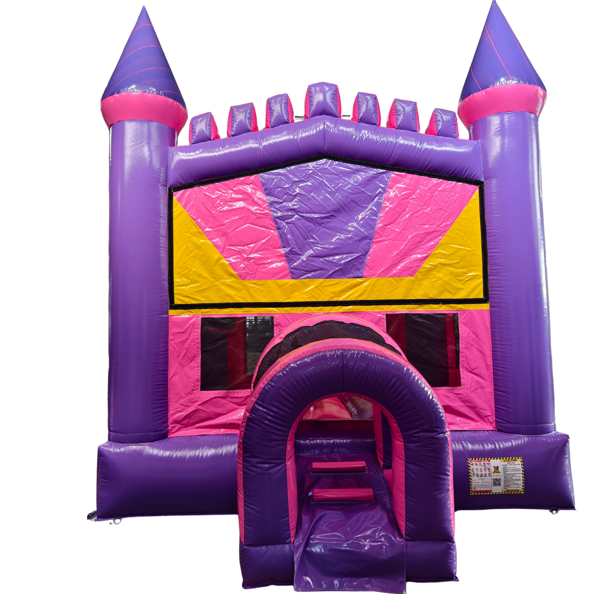 Castle Bounce House – Purple/Pink/Yellow