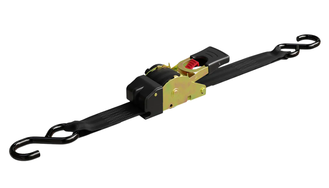 1 inch X 10 ft Retractable Ratchet Straps