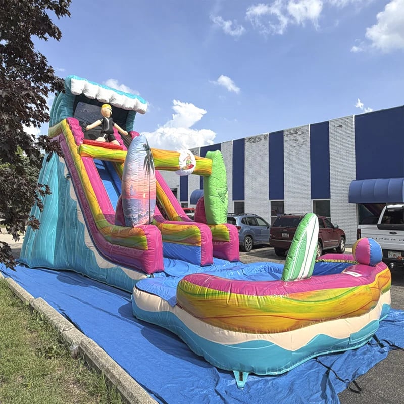 20'H Surf Slide with Removable Pool