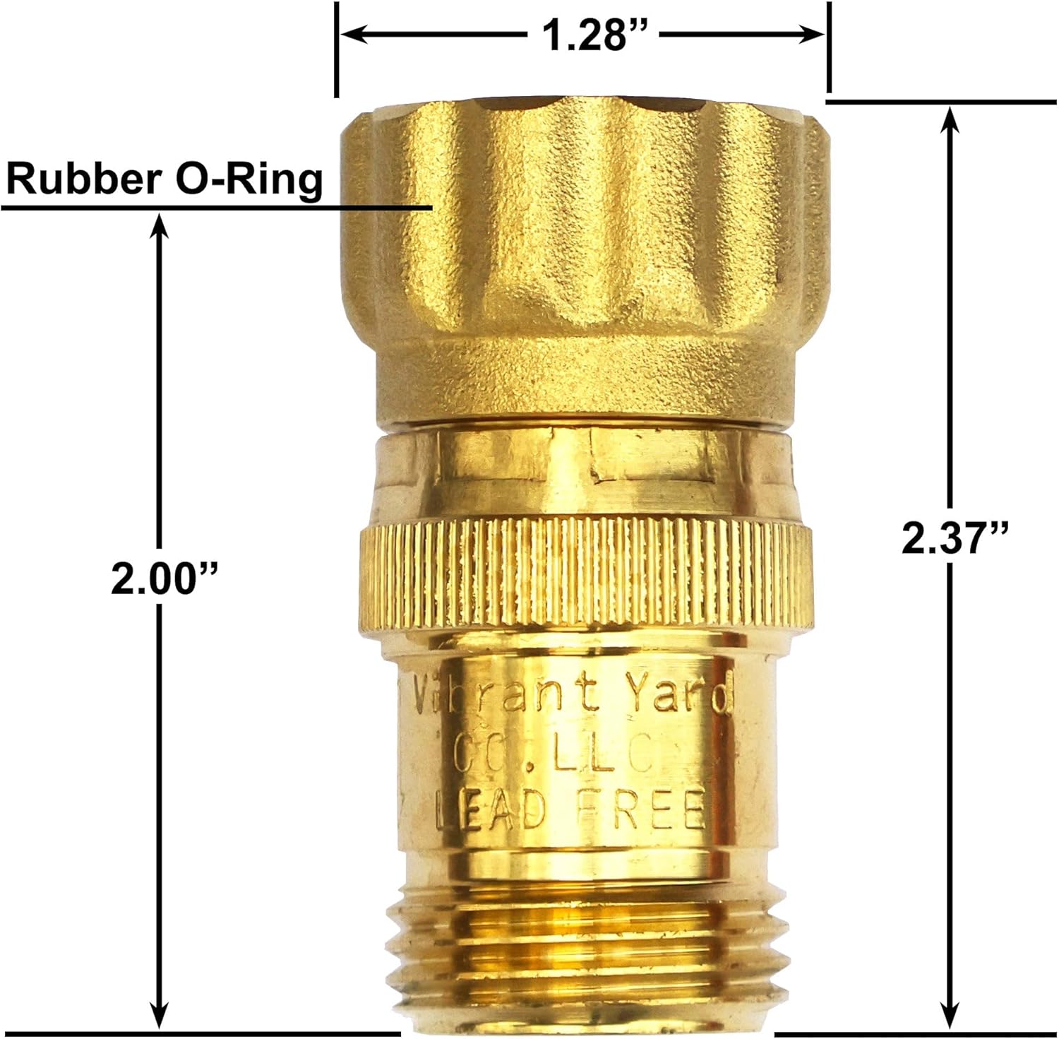 Lead-Free Brass 15 psi Pressure Regulator 3/4 inch Hose Thread Drip Irrigation System, Pressure Reducer