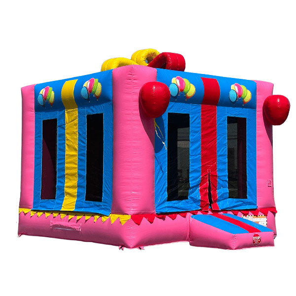 Pink Gift Box Bouncer (No Blower)