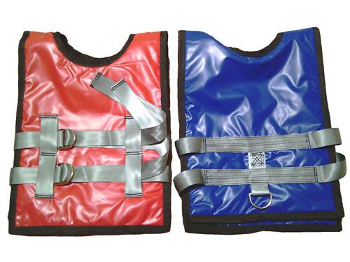 Bungee Run Vest Adults Set Red & Blue