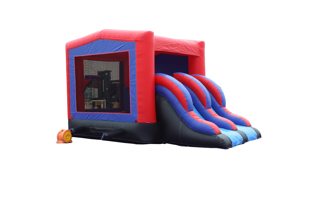 3-1 Module Combo Double Dry Slide with Middle Stairs 
 - Pirate Module