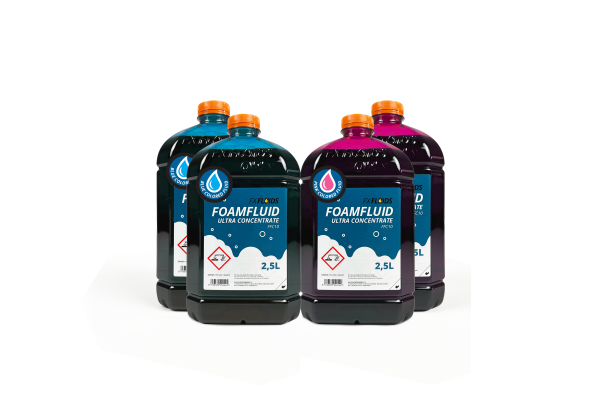Colored Foam Fluid Ultra Concentrate 4 Bottles Box