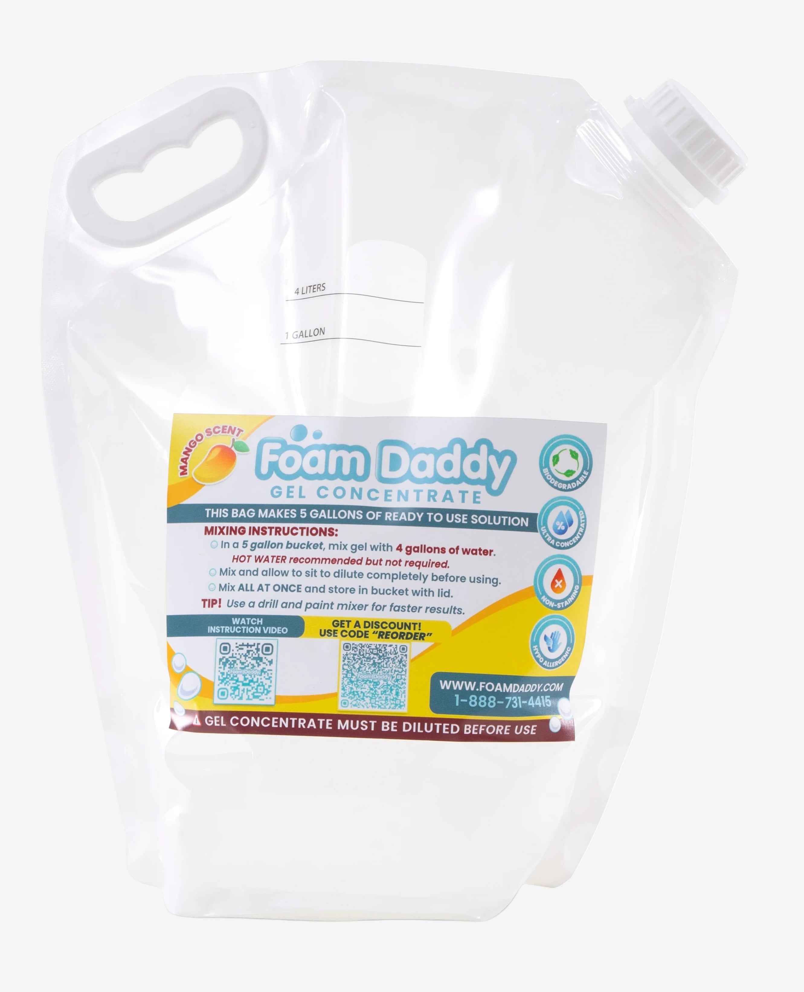 Bulk FoamDaddy Foam GEL - Mango