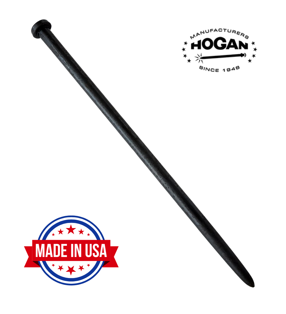 Hogan Co. 1" X 18" Single Head Tiger Tent Stake