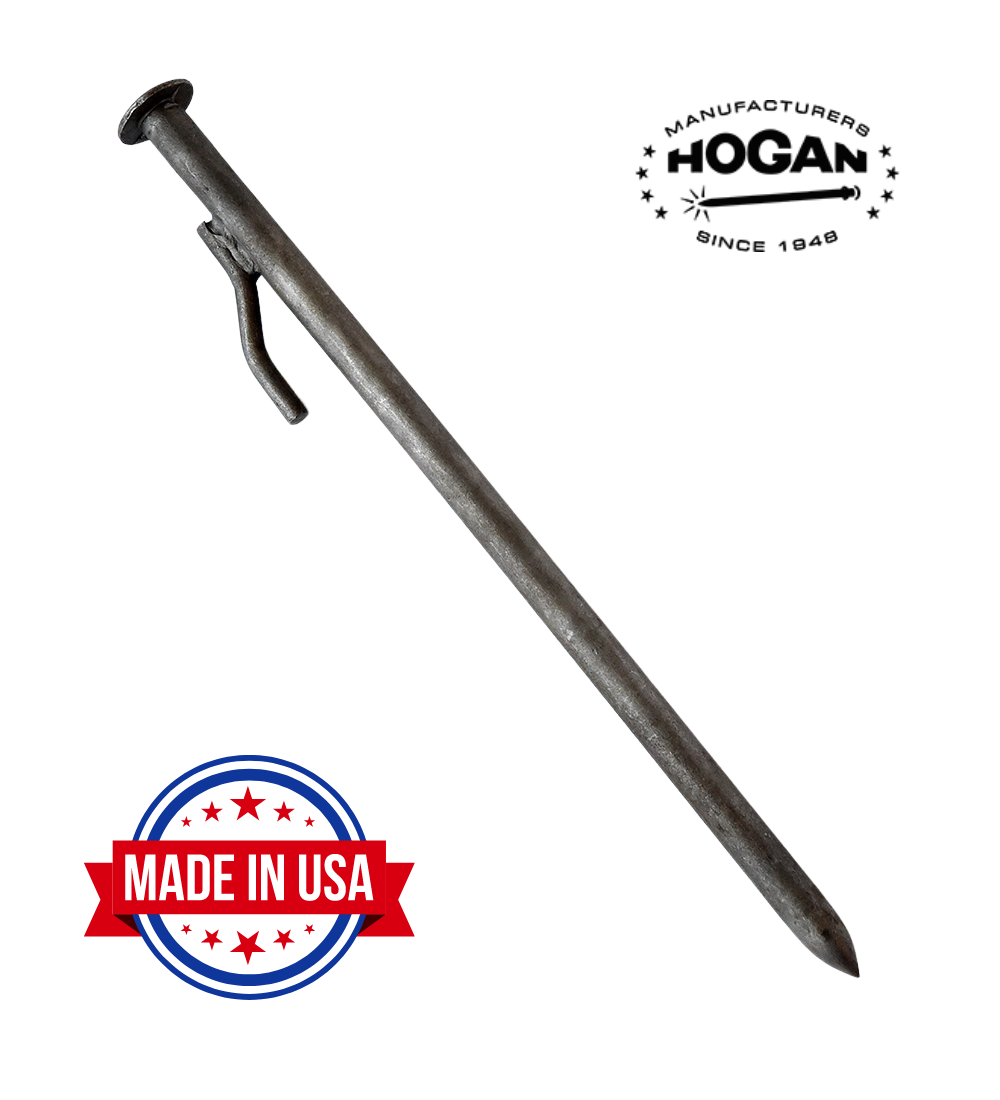 Hogan Co. 3/4" X 18" Single Head Tiger Stake with Side Hook