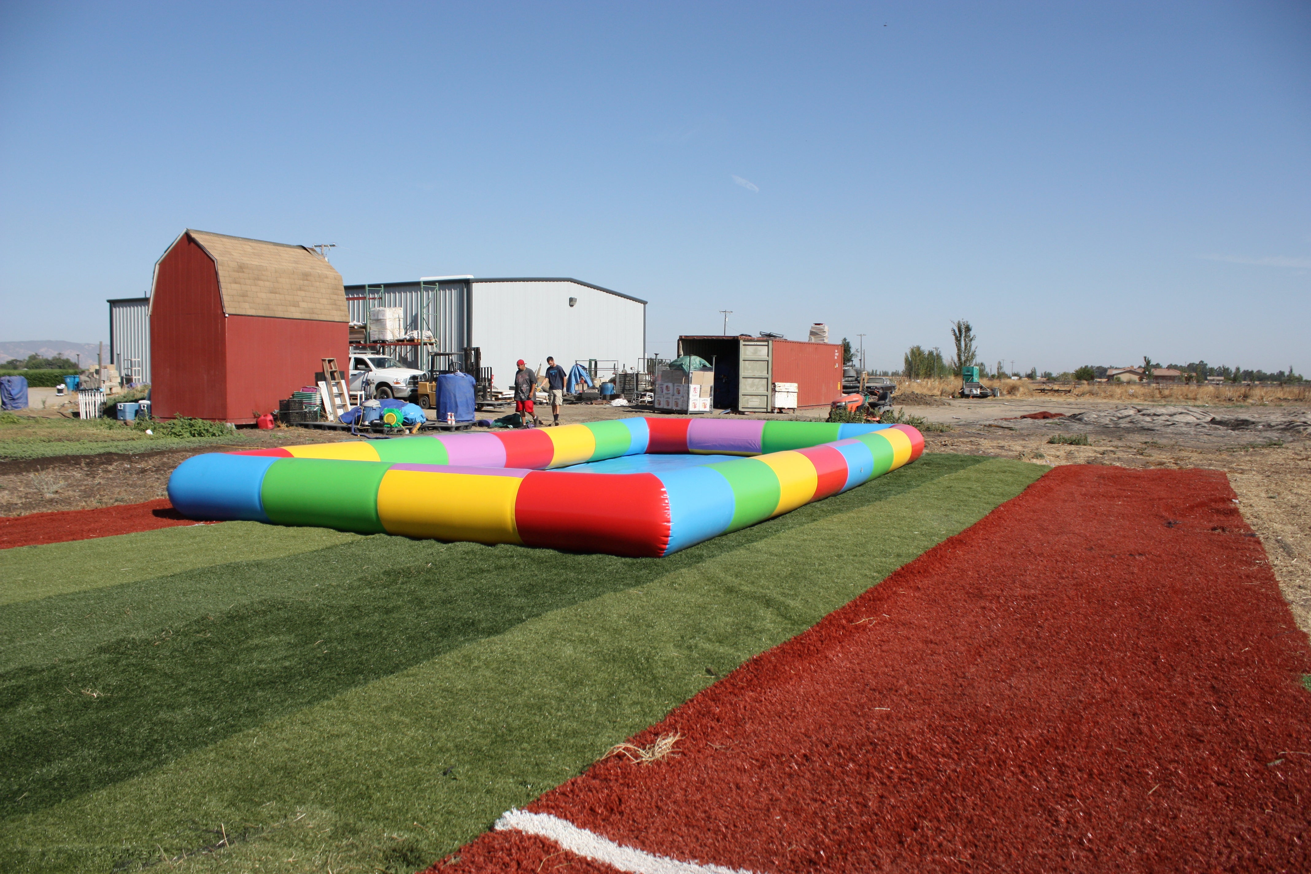 26' Square Water Ball Pool, 676sqft Fits 6 Balls