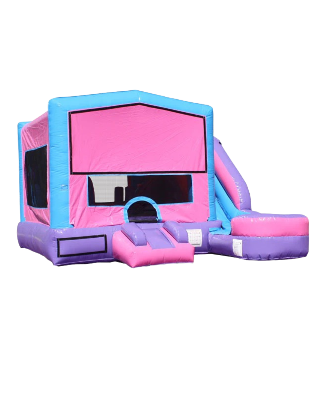 Inflatable Castle 6 in 1 Pink & Purple Module Combo